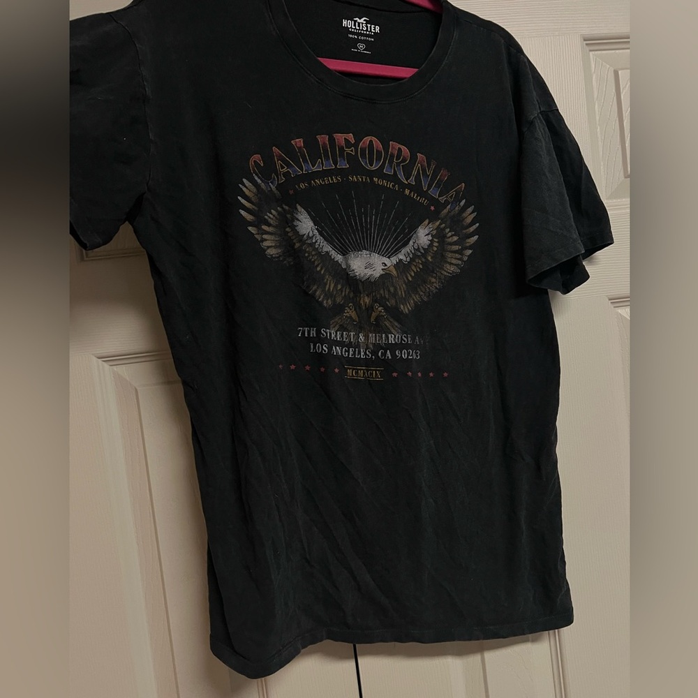 Hollister Black California Graphic Tee